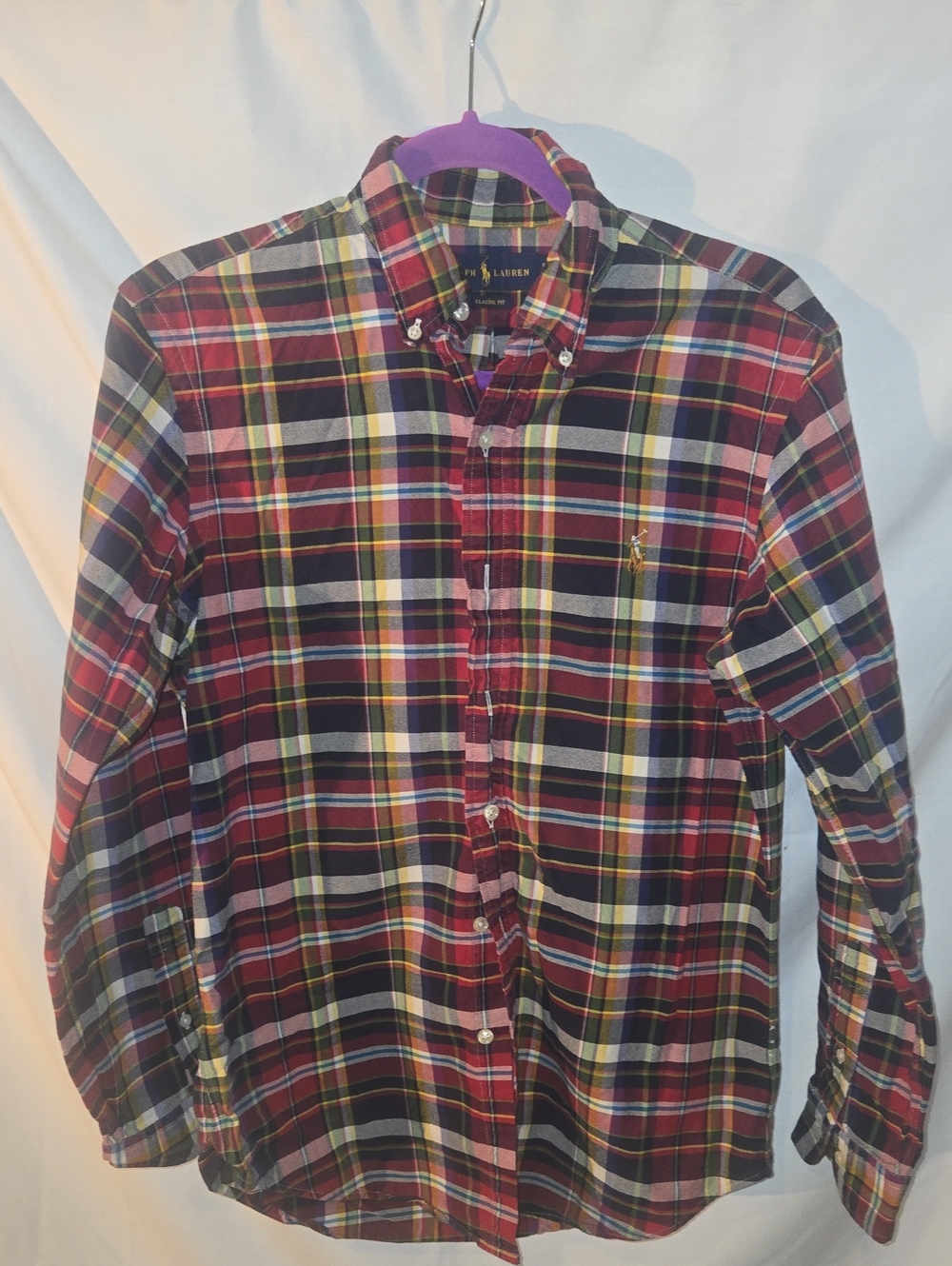 Polo by Ralph Lauren Red and Black Multi-Plaid Button-Down Shirt